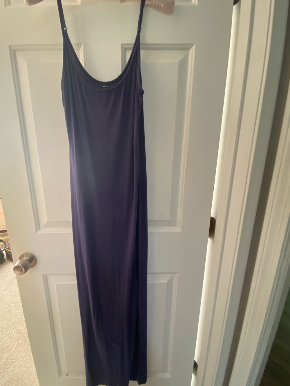 New SHEIN navy blue body con stretch, maxi dress size M